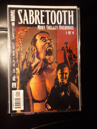 COMIC BOOK LOT - SABRETOOTH MARY SHELLEY OVERDRIVE