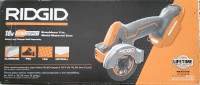RIDGID 18v subcompact brushless 3in MULTIMATERIAL saw. NEW.