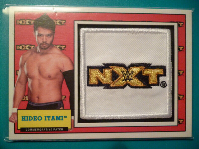 WWE NXT Patch Topps Relic Cards 2017 - Hideo Itami Eric Young in Arts & Collectibles in Peterborough
