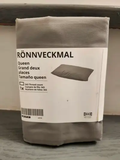New IKEA RÖNNVECKMAL Pillowcases Gray (Queen) ($15 for 3 sets), View more