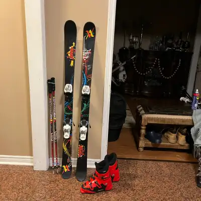 140  Volki twin tips ski with  boots . , View more