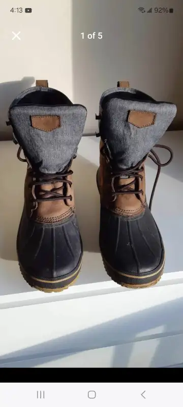 FarWest Waterproof Leather/Rubber Boots ,T-Max ,Size 13 in Men's Shoes in Mississauga / Peel Region - Image 3