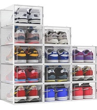 12 for 50 Shoe Boxes Clear with White or Black Frame, with Magne Mississauga / Peel Region Toronto (GTA) Preview