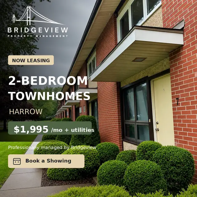 Beautiful Renovated 2-Bedroom Townhome - Quiet Harrow Crescent