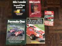 Formula one vintage books various prices