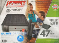 (NEW) Coleman All Terrain Double High Airbed QUEEN 78”x 60”x 15”