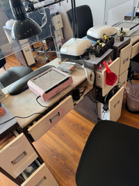 Used Manicure tables(stone surface)for sale 