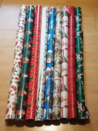 Christmas Wrapping Paper Rolls & 2 Christmas Gift Boxes