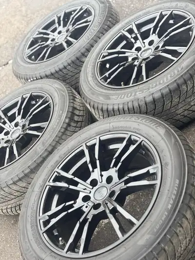 18"BMW X3/X4 reps(5x112)+225/60/R18 Bridgestone snows RFT +TPMS Set of four used 18 inch Fast R231 w...