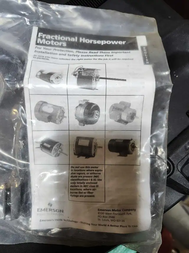 Moteur de ventilateur Emerson in Heating, Cooling & Air in Gatineau - Image 6