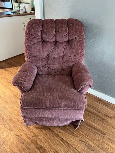 Burgundy rocking chair, View more