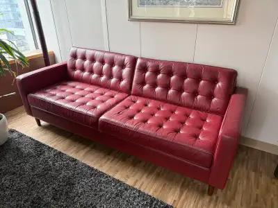 red leather structube couch , View more