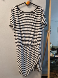 Black & White Striped Dress size L
