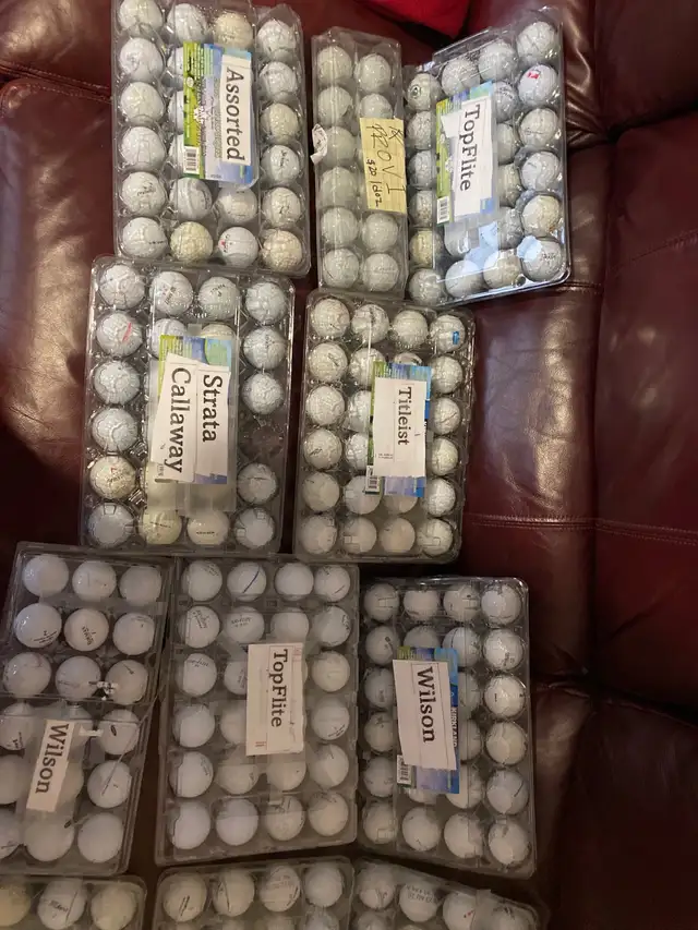Assorted Golf balls -  Topflite, Pinnacle, Titleist, Nike,541618094138337281