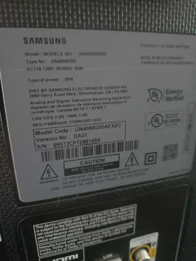 Samsung 40 inch TV, View more