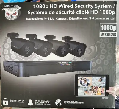 Night Owl Security System  4 Camera, 8 Channel, 1TB, View more