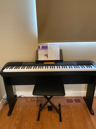 High Quality 88 weighted full key piano keyboard with stand, View more