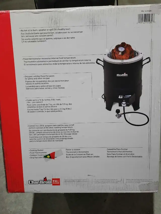 Charbroil oil less turkey fryer in BBQs & Outdoor Cooking in Windsor Region - Image 3