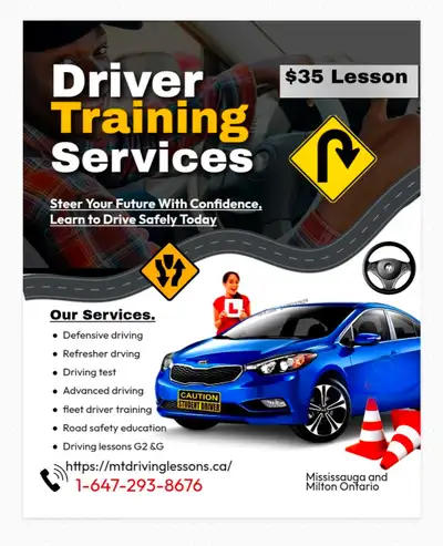 Driving instructor  Mississauga and Milton, View more