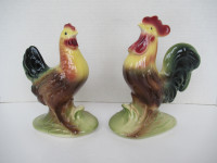 Vintage Royal Copley Chicken and Rooster Matching Set