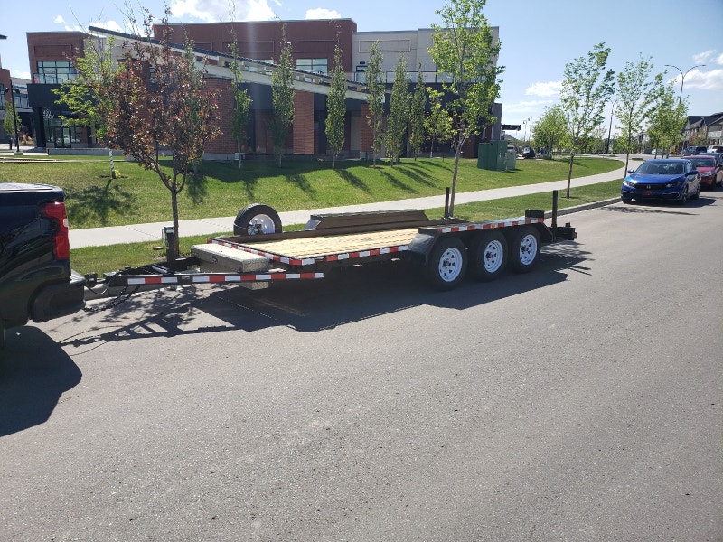 18' Flat Deck Trailer Cargo & Utility Trailers Calgary Kijiji