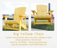 10 foot tall recycled plastic novelty chair