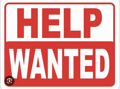 helper wanted, View more