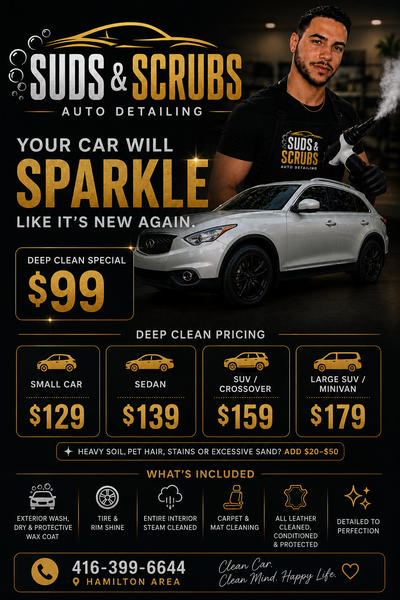 SUDS&SCRUBS AUTO DETAILING - MOBILE, AFFORDABLE, THOROUGH!, View more
