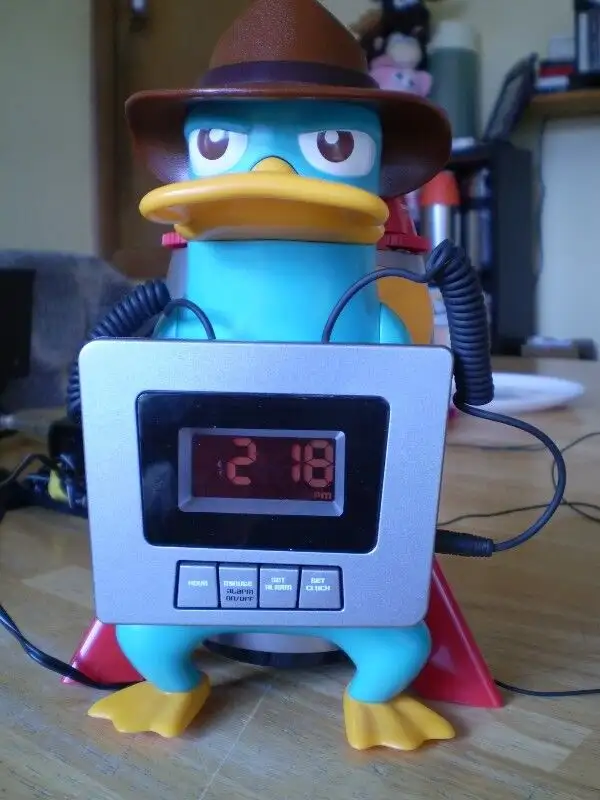 Disney Phineas and Ferb Digital Alarm Clock AM/FM Radio