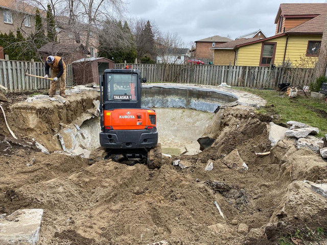 Professional Pool Demolition  in Excavation, Demolition & Waterproofing in Markham / York Region