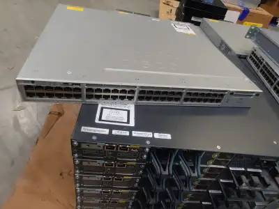 Cisco WS-C3850-48P-S 48-Port Gigabit Ethernet Managed PoE+ Switc, View more