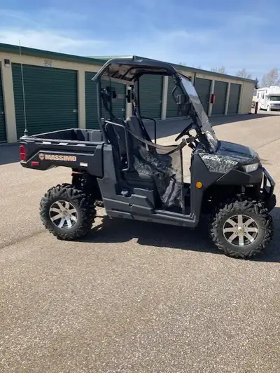 2022 Massimo Buck 450 Cammo color design, 4x4, led headlights, turn signals, mag wheels, 3000lb winc...