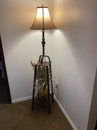 Cast iron Lamp and stand 