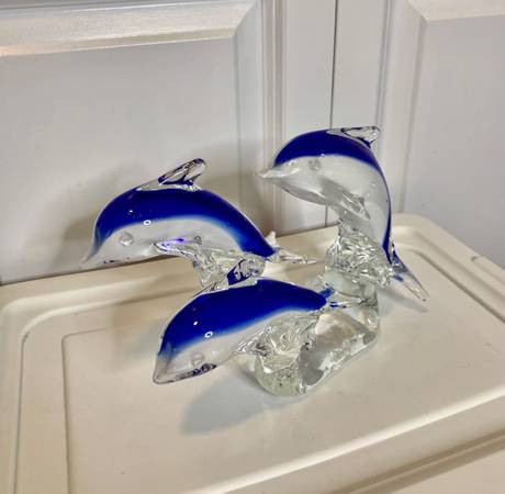 Beautiful Large Art Glass Dolphin in Arts & Collectibles in Burnaby/New Westminster - Image 2