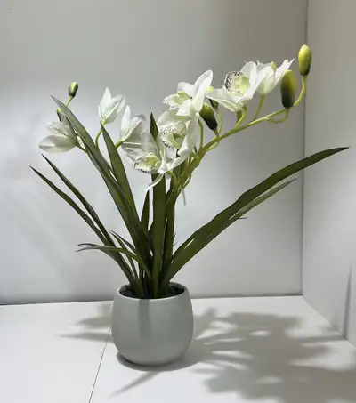 Artificial flowers and flower pot, View more