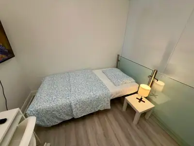 Hey everyone! I'm renting out a fully furnished room in a modern condo, located at 201 Sherbourne St...