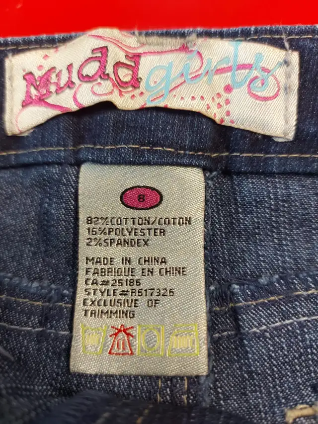 Girls Jeans Pant w belt - size 8 in Kids & Youth in Oshawa / Durham Region - Image 5