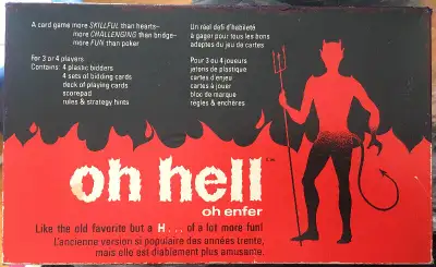 Bilingual Oh Hell Game, 1973 Copp Clark Games under license from Cadaco Inc. Oh Hell - the game with...