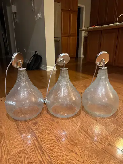 3 x Jamie Young Co Large Curved Pendants MSRP $1,600, View more