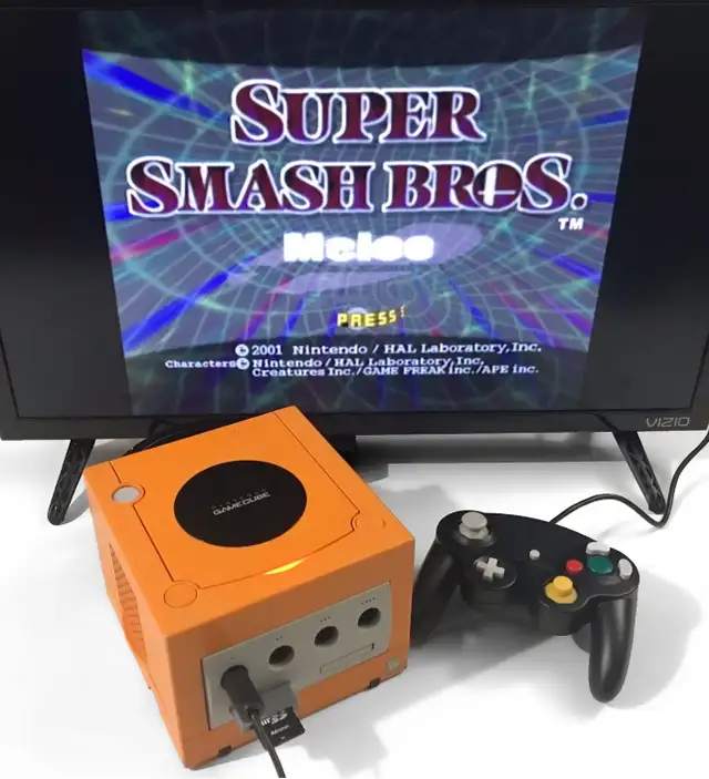 Orange GameCube with complete library64985460677506120