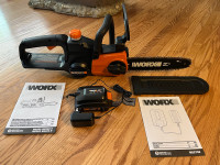 Worx Electric Cordless Chainsaw with Triggered Extention