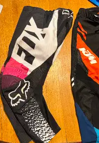 Fox dirt bike pants Girls size8-24 and jersey