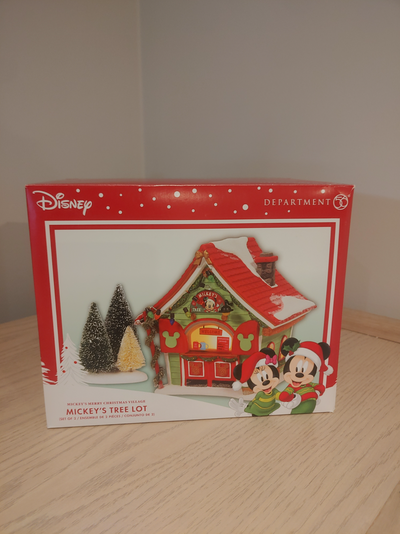 Department 56 Mickey's Tree Lot. A collectible piece that is part of Mickey's Christmas Village. Com...
