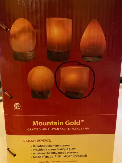 HIMALAYAN SALT LAMP SMALL CUBE SHAPE WITH DIMMER SWITCH, View more