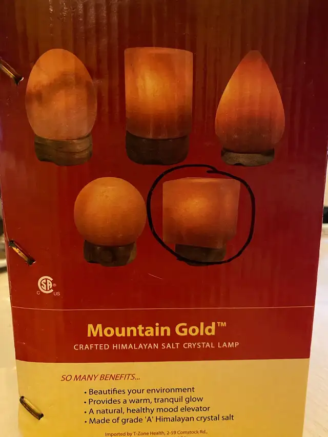 HIMALAYAN SALT LAMP SMALL CUBE SHAPE WITH DIMMER SWITCH in Indoor Lighting & Fans in City of Toronto - Image 2