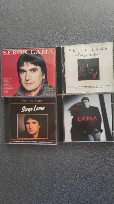 CD Lama 3$ CD Symphonique 3$ CD Serge Lama 5$ CD Master serie3$ The CD can be sold separately Tell m...