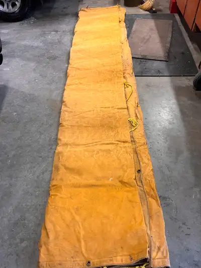 $250 Treated Canvas Tarp - 11 ft x 24 ft - Purchased from Calgary Tent and Awning – ($1100 new) - Tr...