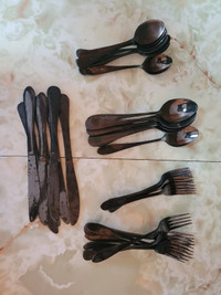 Black Cutlery set