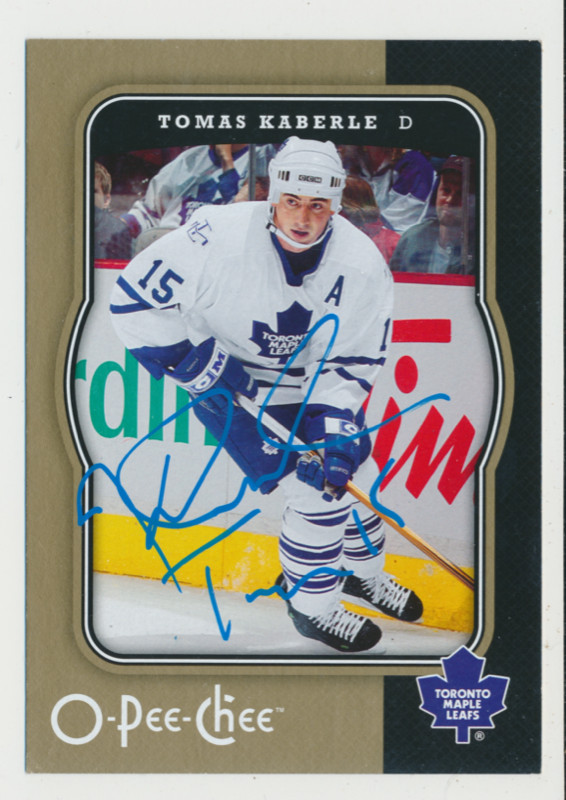 TOMAS KABERLE TORONTO MAPLE LEAFS EXTRA RARE SIGNED OPC OVERSIZE in Arts & Collectibles in Oakville / Halton Region