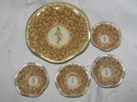 Vintage Mr. Peanut Advertising Metal Nut Bowl/Cup Set